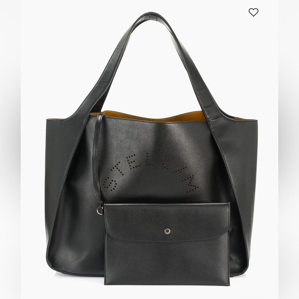 Stella McCartney Stella Logo Black Tote Handbag pre owned